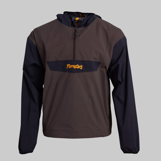 Packable Rain Jacket - Brown/Black
