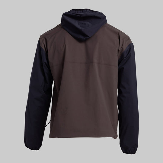 Packable Rain Jacket - Brown/Black