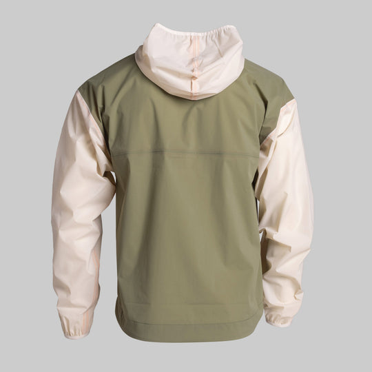 Packable Rain Jacket - Loden Green/Bone