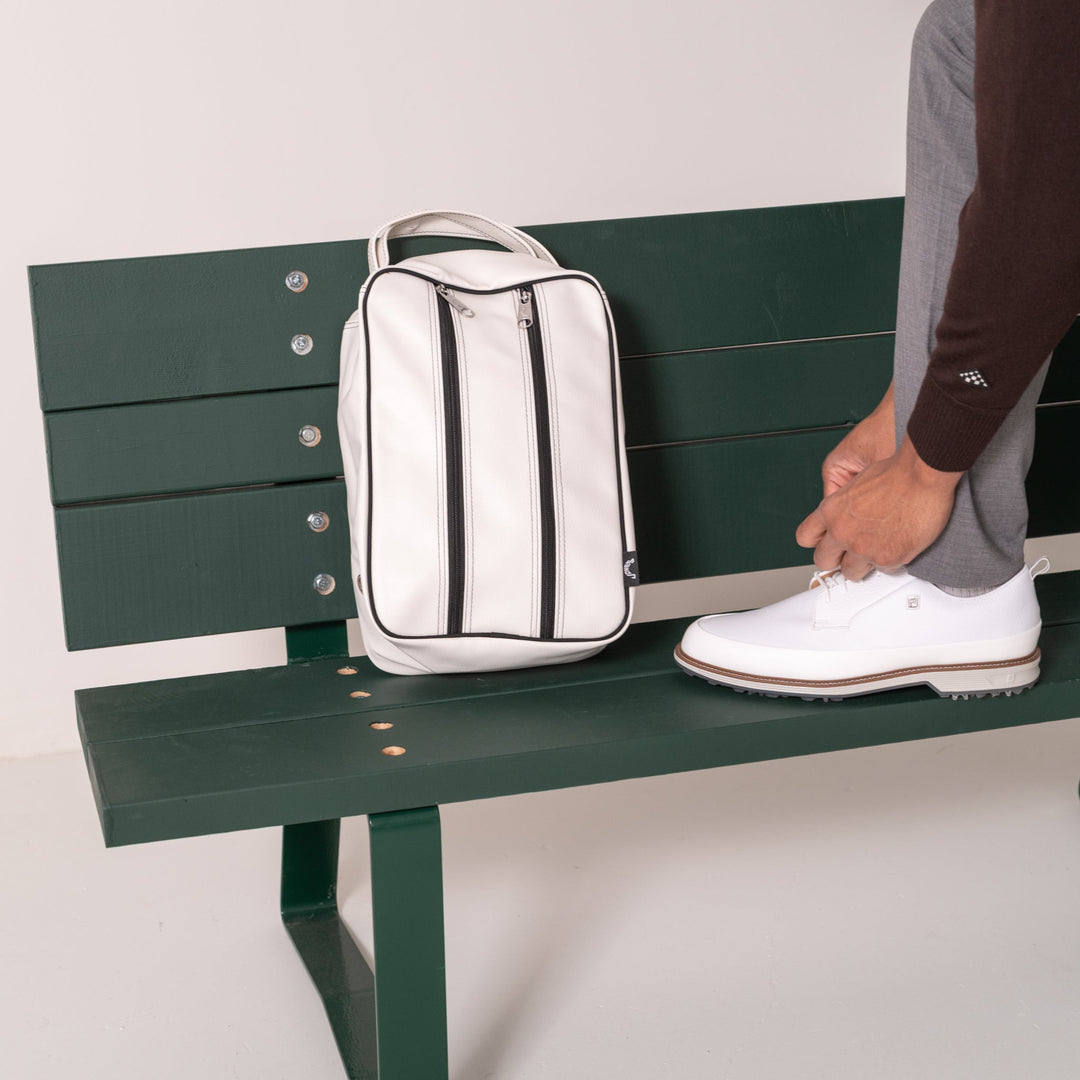 SMU Classic Shoe Bag - White