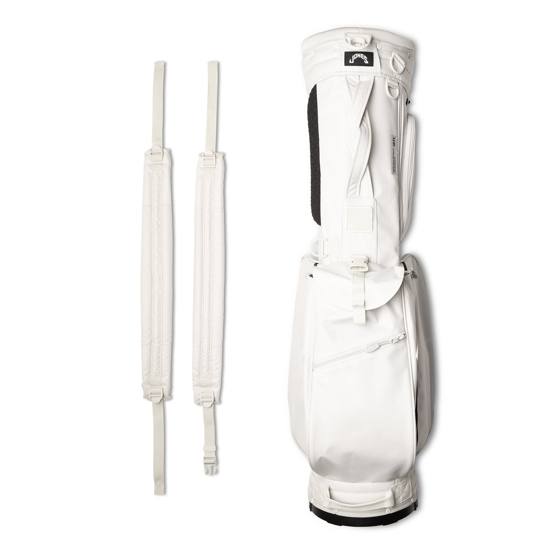 Michigan St. Rover Stand Bag - Bone